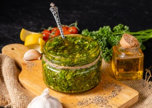 Chimichurri Sauce
Made from scratch, vibrant and herby — the perfect companion for steak.