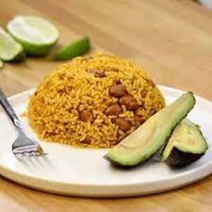 Moro de Habichuelas 
Hearty rice and beans cooked together with cilantro and rich Dominican seasoning.