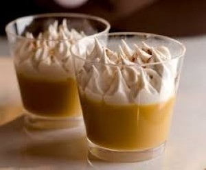 Suspiro a la Limeña 
Dulce de leche pudding crowned with port-infused meringue.