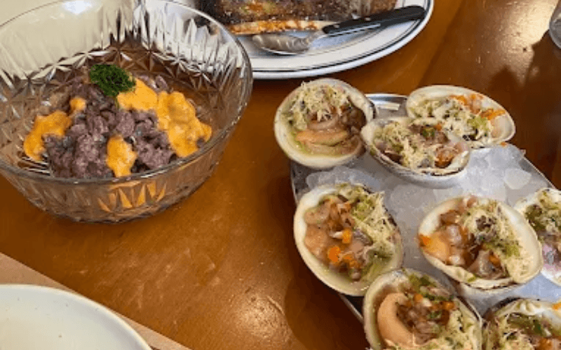 Seafood stew and local dessert at María María – Restaurante